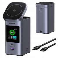 Ładowarka indukcyjna 2w1 Powerbank Ugreen Nexode 20000mAh 145W 2x USB-C USB