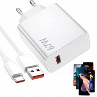 Ładowarka Xiaomi 67W 6A Mi Turbo + Kabel USB-C 1m