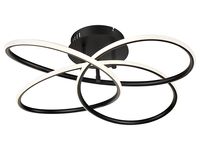 Lampa sufitowa Premium Living Eri LED metalowa czarna