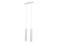 Lampa wisząca Elsa 2-punktowa metalowa biała