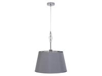 Lampa wisząca Glamour tkaninowa szara