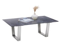 Ława Thunder 120 ciemnoszary/stal nierdzewna