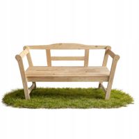 ŁAWKA OGRODOWA DREWNIANA Z OPARCIEM ANIA TARAS, OGRÓD, BALKON, PATIO