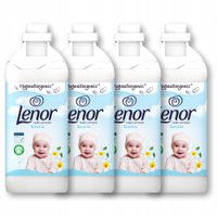 Lenor Płyn do płukania tkanin Sensitive, Hipoalergiczny 4x1.6l, 256 prań