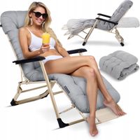 Leżak ogrodowy z poduchą ChillWell Luxury