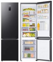 Lodówka SAMSUNG RB38C675EB1 EF AI No Frost 203cm Grafitowa Stal Komora Zero Sterowanie Wilgotnością 390L