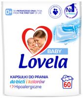 Lovela Baby Kapsułki hipoalergiczne do prania bieli i koloru 60 sztuk