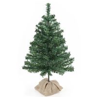 Mała choinka na stół sztuczna 60 cm sosna naturalna z jutą