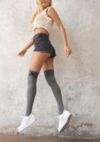 MARILYN ZAKOLANÓWKI ZAZU B22 DARK MELANGE z kokardą rozmiar uniwersalny