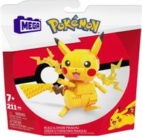 Klocki plastikowe MEGA Pokemon Pikachu Średni Pokemon do zbudowania GMD31