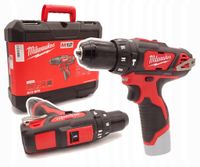 Milwaukee M12 BPD-0 Wkrętarka udarowa 38nm 4933441950 BODY + Walizka