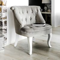 Welurowe krzesło w stylu glamour wykończone cyrkoniami brittani