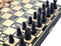 Szachy Drewniane Poczet Królów Polskich