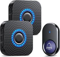 Görvitor Dzwonek radiowy, zasięg 300 m, wodoszczelny, z 2 odbiornikami