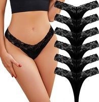 Damskie Majtki Stringi Koronkowe  6 szt.