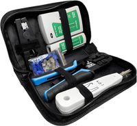 Retoo Zestaw narzędzi sieciowych 4 w 1 ze szczypcami zaciskowymi i narzędziem do ściągania izolacji