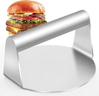 Smash prasa do burgerów, 15,5 cm, okrągła stal nierdzewna