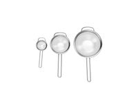 Zestaw 3 sitek kuchennych ze stali szlachetnej