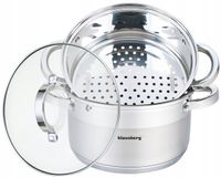 GARNKI GARNEK DO GOTOWANIA NA PARZE GARNEK NA PARE 20CM 3,1 l