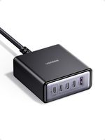 UGREEN Ładowarka USB C, 65 W, GaN, 5 portów, stacja ładująca, 45 W, PPS, szybka ładowarka, wielokrotna kompatybilna z iPhone 17-8, Galaxy S25, S24, A15, Pixel 9, iPadami, MacBook Air