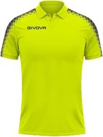 Sportowa koszulka polo Givova Fluo Żółto-Zielona rozmiar L