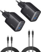 INIU Ładowarka USB C 2-Pack, 30W [USBC + USBA] 