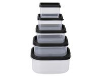 Zestaw 5 pojemników na żywność z pokrywkami Silvercrest