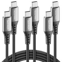 deleyCON 3x Kabel USB-C (0,5m 1m 2m) PD 3.0 PPS - 60 W Szybkie ładowanie
