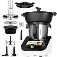 Wielofunkcyjny robot kuchenny ICOOOK MRK-38 2.0 z wagą i funkcją gotowania +  Zestaw BIALETTI Kawiarka Moka Express 6 TZ 300 ml + 2 Kubki Nutcraker - GRATIS