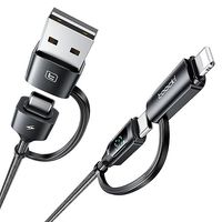 toocki kabel USB C 1.8m, 60W 4w1 (Type C/A/C/L) z wyświetlaczem mocy