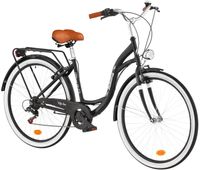 Rower miejski INDIANA Moena S7B D17 28 cali damski Czarny 2025