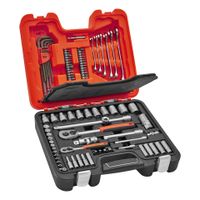 Zestaw kluczy nasadowych 91 el. 1/4