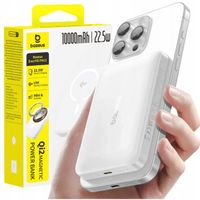 BASEUS SZYBKI POWERBANK Qi2 10000mAh 22.5W INDUKCYJNY MAGNETYCZNY MAGSAFE
