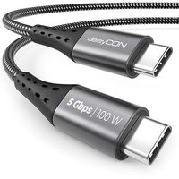  Kabel do ładowania  deleyCON Kabel USB-C (USB 3.2 100W & 5 Gbit/s) 2 metry
