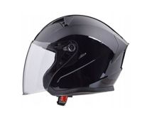 KASK OTWARTY JET TYP JK528 CZARNY | XL | AWINA 61 cm zintegrowana blenda