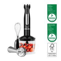 Blender ręczny 3 w 1 Hoffen z akcesoriami 1200 W czarny