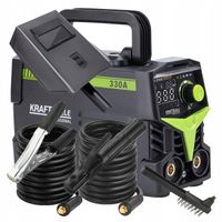 Spawarka inwertorowa Kraft&Dele 330A MMA TIG LIFT VRD 230V/50Hz + MASKA