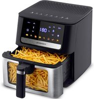 Berdsen Frytkownica Beztłuszczowa XL 6,5L - Airfryer z Okienkiem i Ekranem Dotykowym - 1700W