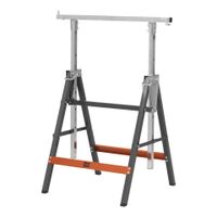 Kozioł roboczy 160 kg 68x120 cm Regulacja wysokości 80–120 cm Hard Head