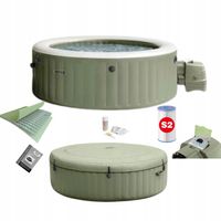 Jacuzzi dmuchane Intex 28428NP oliwkowe 216x71 cm Pure Spa