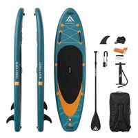 Deska SUP Black Forest 320 x 81 x 15 cm z akcesoriami niebiesko-pomarańczowa