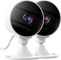 Kamera Wewnętrzna 2K 3MP, WiFi Niania i Kamera dla Zwierząt z Wykrywaniem Ruchu - 2 sztuki