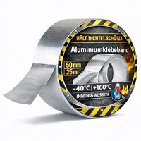 Aluminiowa taśma klejąca samoprzylepna, odporna na wysokie temperatury, 25 m
