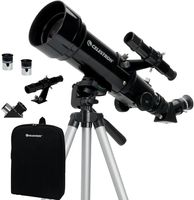 Celestron 21035 Travel Scope 70 Portable Refractor Telescope Kit with Backpack, Black