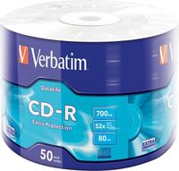 Verbatim Extra Protection 43787 Płyty Cd, Srebrny, 50 Szt.