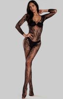 Czarne bodystocking Abra Black LC 17086
