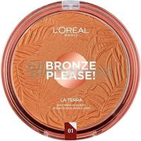 L'Oréal Paris Joli Brązowy makijaż do twarzy z brązu do twarzy, lekka tekstura, 01 Portofino