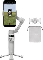 DJI Osmo Mobile 7 stabilizator gimbala do iPhone'a, Androida, wbudowany statyw, ultralekki, wygodny uchwyt, 3-osiowy gimbal do telefonu, ActiveTrack 7.0, ShotGuides, edycja jednym dotknięciem,