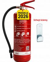 Gaśnica Proszkowa Gp-6x Abc 6 kg + Uchwyt Mobiak Stalowa PRODUKCJA 2026r