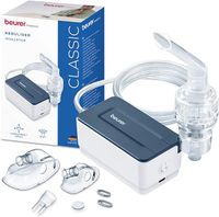 Beurer IH 15 inhalator, do inhalacji przy przeziębieniach i chorobach dróg oddechowych, do nebulizacji leków, mały, lekki, obsługa jednym przyciskiem, idealny na co dzień